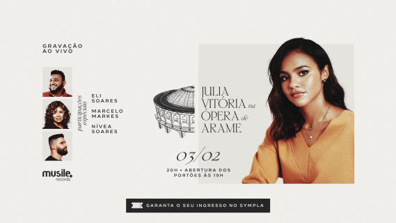 Julia Vitória anuncia a gravação de seu novo DVD, Março 2025 no te