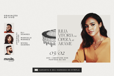 Julia Vitória anuncia a gravação de seu novo DVD 2025